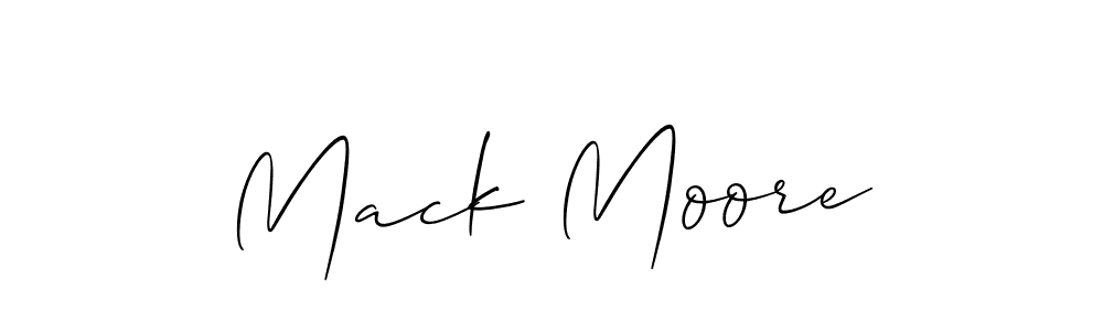 Create a beautiful signature design for name Mack Moore. With this signature (Allison_Script) fonts, you can make a handwritten signature for free. Mack Moore signature style 2 images and pictures png