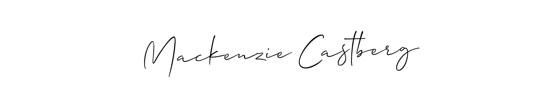 Make a short Mackenzie Castberg signature style. Manage your documents anywhere anytime using Allison_Script. Create and add eSignatures, submit forms, share and send files easily. Mackenzie Castberg signature style 2 images and pictures png