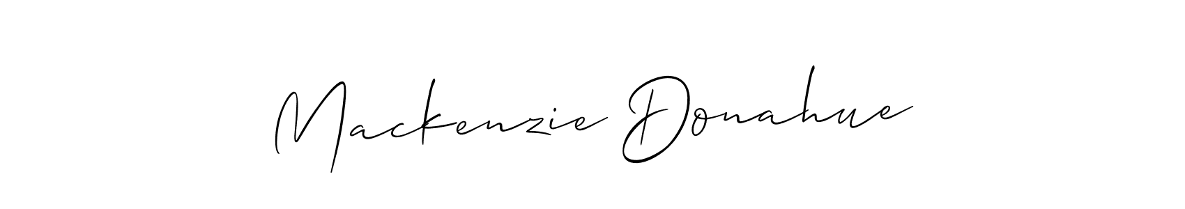 Mackenzie Donahue stylish signature style. Best Handwritten Sign (Allison_Script) for my name. Handwritten Signature Collection Ideas for my name Mackenzie Donahue. Mackenzie Donahue signature style 2 images and pictures png