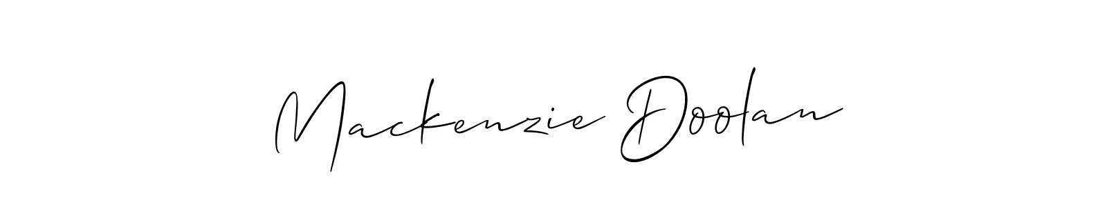 Design your own signature with our free online signature maker. With this signature software, you can create a handwritten (Allison_Script) signature for name Mackenzie Doolan. Mackenzie Doolan signature style 2 images and pictures png