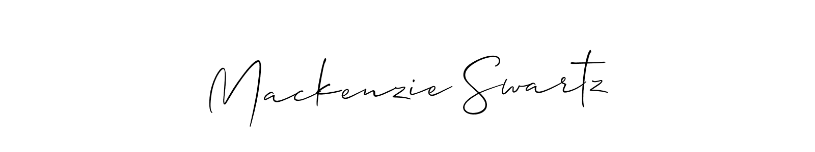Design your own signature with our free online signature maker. With this signature software, you can create a handwritten (Allison_Script) signature for name Mackenzie Swartz. Mackenzie Swartz signature style 2 images and pictures png