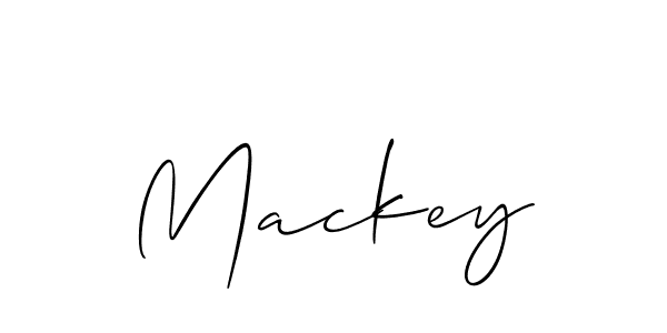 Mackey stylish signature style. Best Handwritten Sign (Allison_Script) for my name. Handwritten Signature Collection Ideas for my name Mackey. Mackey signature style 2 images and pictures png