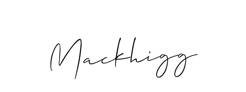 How to make Mackhigg name signature. Use Allison_Script style for creating short signs online. This is the latest handwritten sign. Mackhigg signature style 2 images and pictures png