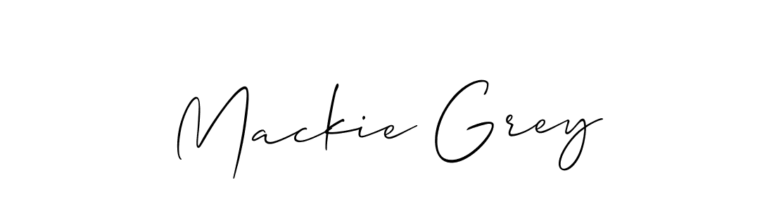 You should practise on your own different ways (Allison_Script) to write your name (Mackie Grey) in signature. don't let someone else do it for you. Mackie Grey signature style 2 images and pictures png