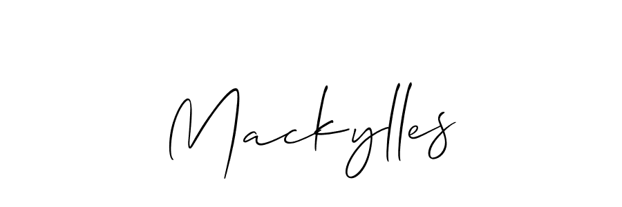 if you are searching for the best signature style for your name Mackylles. so please give up your signature search. here we have designed multiple signature styles  using Allison_Script. Mackylles signature style 2 images and pictures png