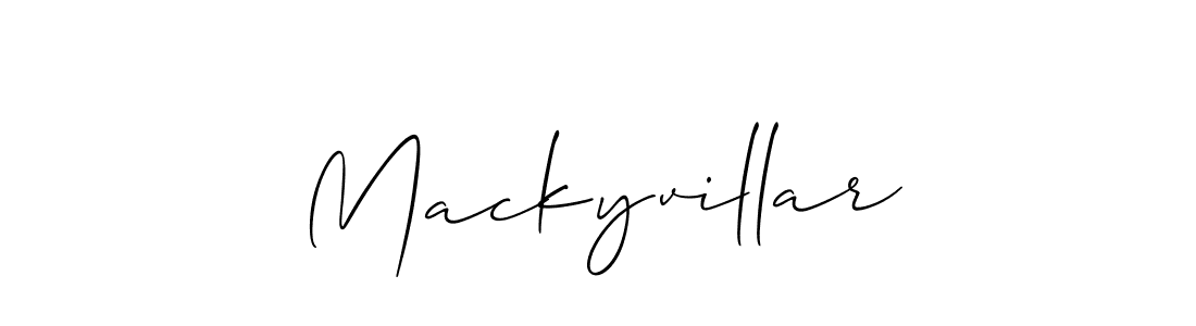 Also we have Mackyvillar name is the best signature style. Create professional handwritten signature collection using Allison_Script autograph style. Mackyvillar signature style 2 images and pictures png