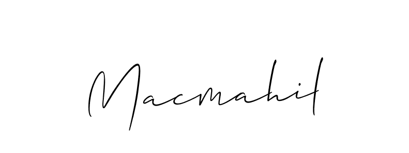 It looks lik you need a new signature style for name Macmahil. Design unique handwritten (Allison_Script) signature with our free signature maker in just a few clicks. Macmahil signature style 2 images and pictures png