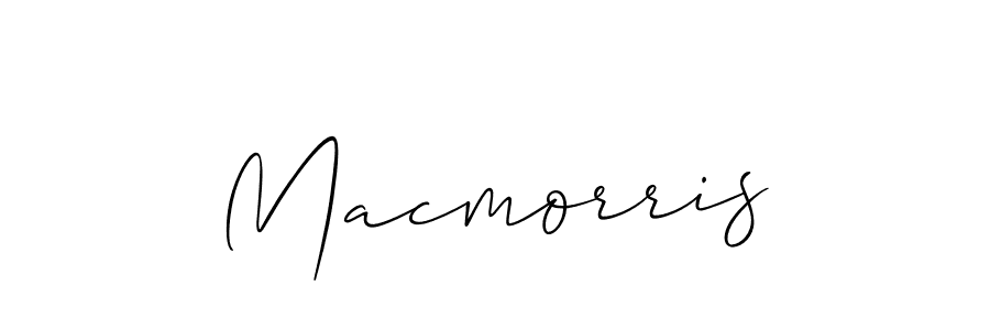 Make a beautiful signature design for name Macmorris. With this signature (Allison_Script) style, you can create a handwritten signature for free. Macmorris signature style 2 images and pictures png