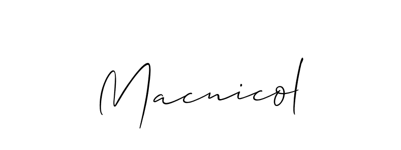 Best and Professional Signature Style for Macnicol. Allison_Script Best Signature Style Collection. Macnicol signature style 2 images and pictures png