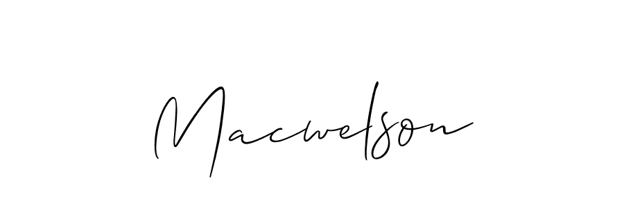 if you are searching for the best signature style for your name Macwelson. so please give up your signature search. here we have designed multiple signature styles  using Allison_Script. Macwelson signature style 2 images and pictures png