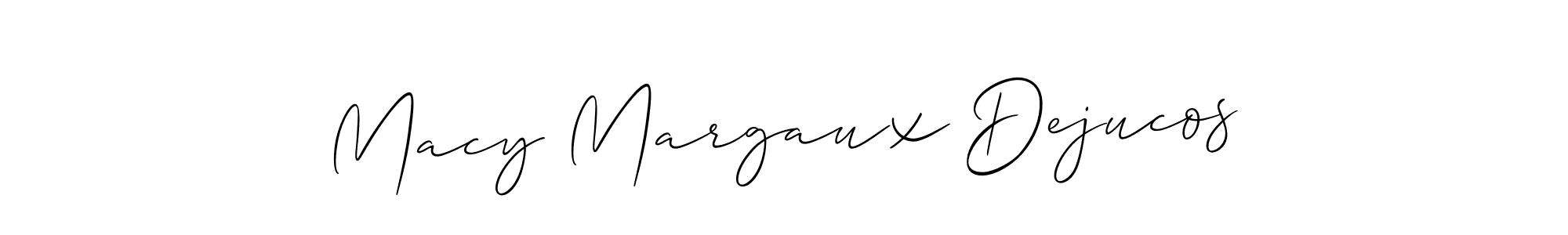 Use a signature maker to create a handwritten signature online. With this signature software, you can design (Allison_Script) your own signature for name Macy Margaux Dejucos. Macy Margaux Dejucos signature style 2 images and pictures png