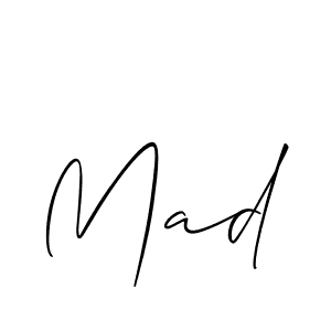 if you are searching for the best signature style for your name Mad. so please give up your signature search. here we have designed multiple signature styles  using Allison_Script. Mad signature style 2 images and pictures png