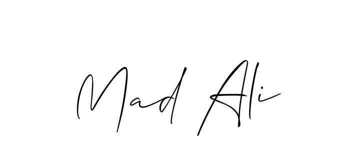 The best way (Allison_Script) to make a short signature is to pick only two or three words in your name. The name Mad Ali include a total of six letters. For converting this name. Mad Ali signature style 2 images and pictures png