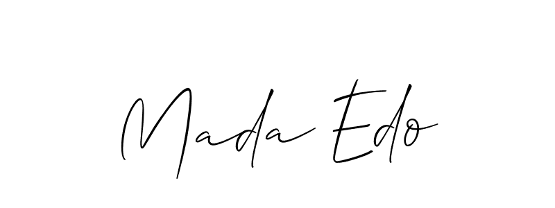 How to make Mada Edo signature? Allison_Script is a professional autograph style. Create handwritten signature for Mada Edo name. Mada Edo signature style 2 images and pictures png