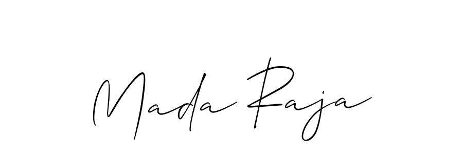 Similarly Allison_Script is the best handwritten signature design. Signature creator online .You can use it as an online autograph creator for name Mada Raja. Mada Raja signature style 2 images and pictures png