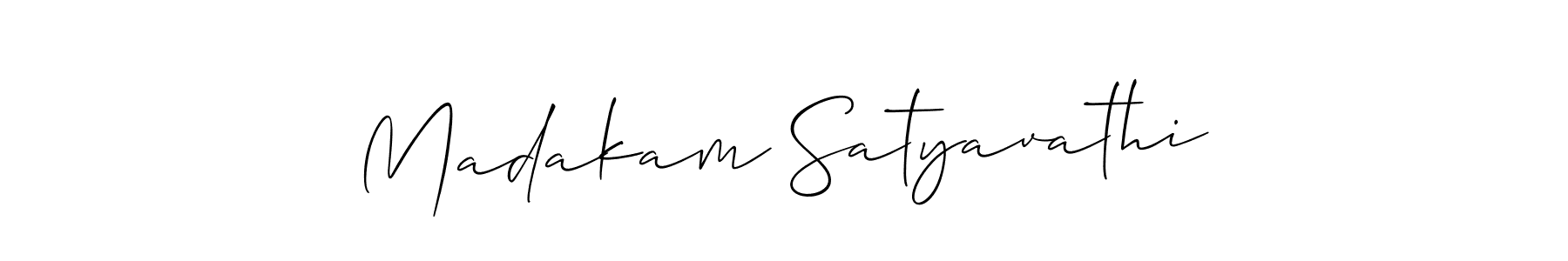 You can use this online signature creator to create a handwritten signature for the name Madakam Satyavathi. This is the best online autograph maker. Madakam Satyavathi signature style 2 images and pictures png
