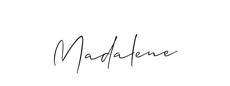 Also You can easily find your signature by using the search form. We will create Madalene name handwritten signature images for you free of cost using Allison_Script sign style. Madalene signature style 2 images and pictures png