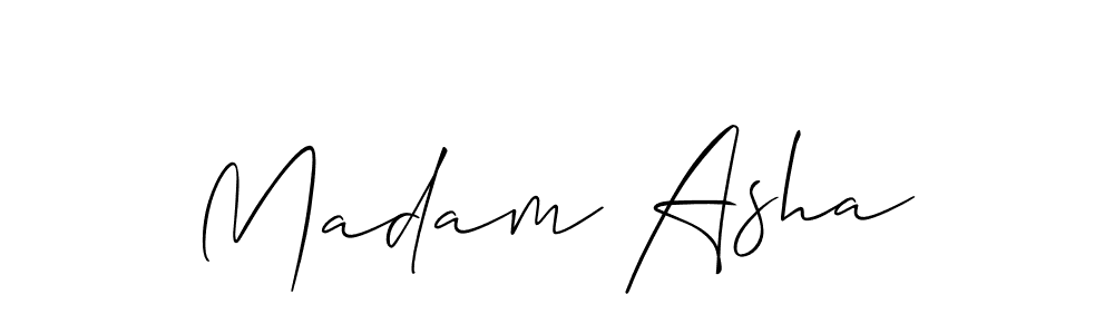 You can use this online signature creator to create a handwritten signature for the name Madam Asha. This is the best online autograph maker. Madam Asha signature style 2 images and pictures png