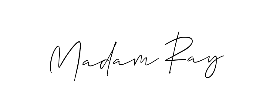 Design your own signature with our free online signature maker. With this signature software, you can create a handwritten (Allison_Script) signature for name Madam Ray. Madam Ray signature style 2 images and pictures png