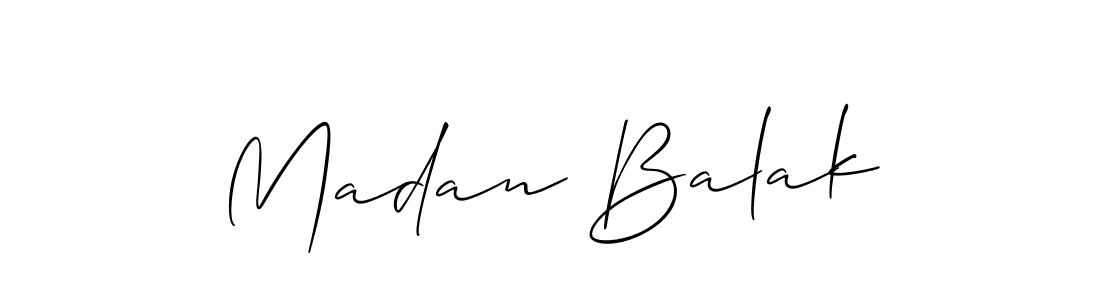 Best and Professional Signature Style for Madan Balak. Allison_Script Best Signature Style Collection. Madan Balak signature style 2 images and pictures png