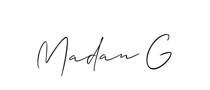 Check out images of Autograph of Madan G name. Actor Madan G Signature Style. Allison_Script is a professional sign style online. Madan G signature style 2 images and pictures png