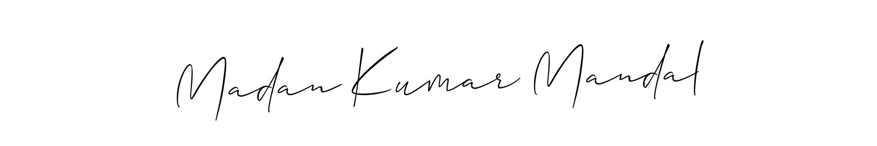 Make a short Madan Kumar Mandal signature style. Manage your documents anywhere anytime using Allison_Script. Create and add eSignatures, submit forms, share and send files easily. Madan Kumar Mandal signature style 2 images and pictures png