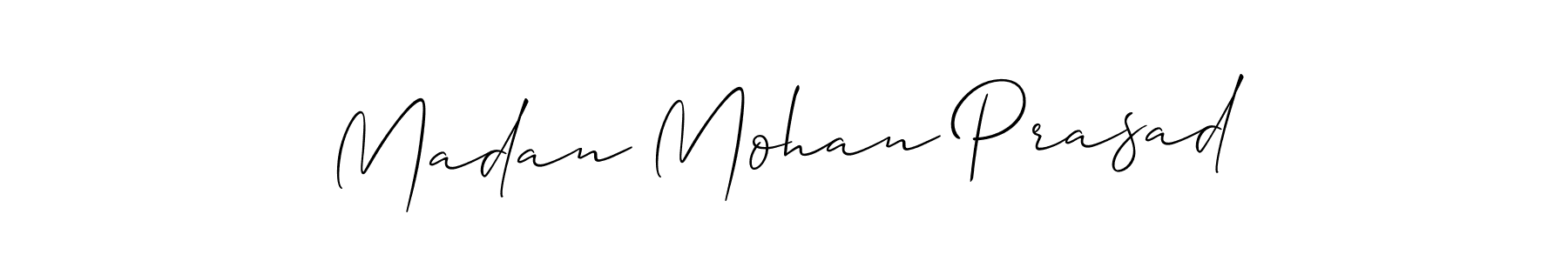 How to Draw Madan Mohan Prasad signature style? Allison_Script is a latest design signature styles for name Madan Mohan Prasad. Madan Mohan Prasad signature style 2 images and pictures png