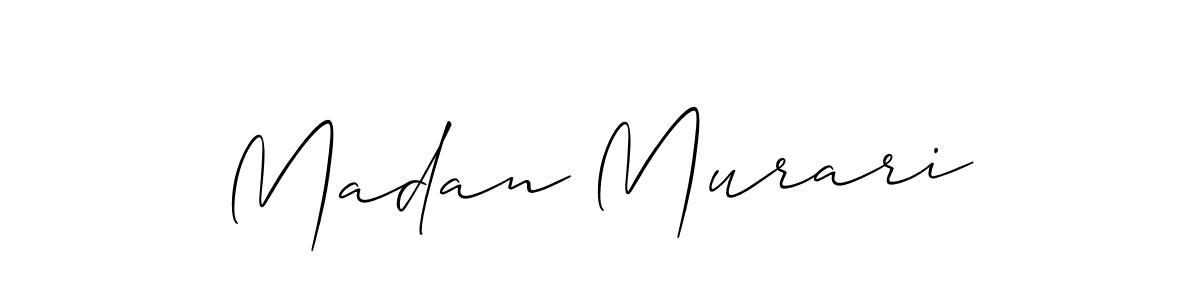 Madan Murari stylish signature style. Best Handwritten Sign (Allison_Script) for my name. Handwritten Signature Collection Ideas for my name Madan Murari. Madan Murari signature style 2 images and pictures png