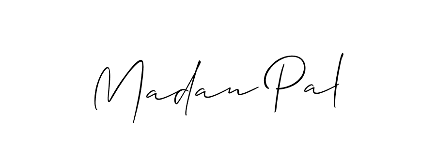 Best and Professional Signature Style for Madan Pal. Allison_Script Best Signature Style Collection. Madan Pal signature style 2 images and pictures png