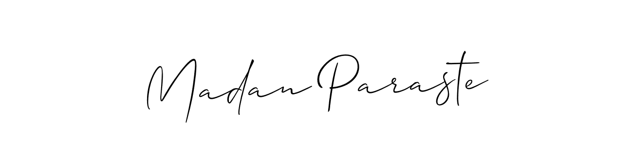 Once you've used our free online signature maker to create your best signature Allison_Script style, it's time to enjoy all of the benefits that Madan Paraste name signing documents. Madan Paraste signature style 2 images and pictures png