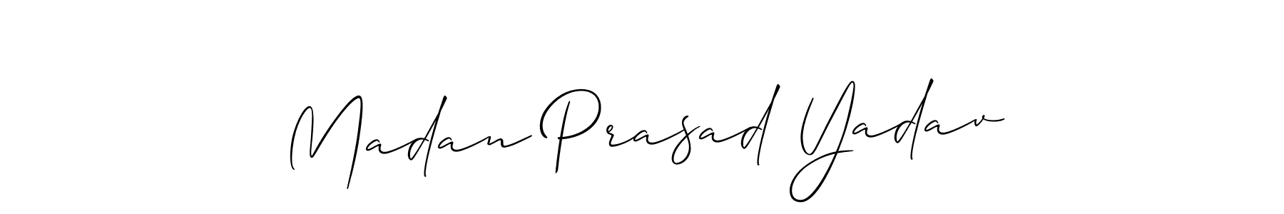 Also we have Madan Prasad Yadav name is the best signature style. Create professional handwritten signature collection using Allison_Script autograph style. Madan Prasad Yadav signature style 2 images and pictures png
