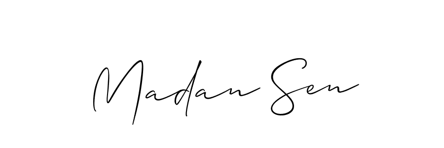 Here are the top 10 professional signature styles for the name Madan Sen. These are the best autograph styles you can use for your name. Madan Sen signature style 2 images and pictures png