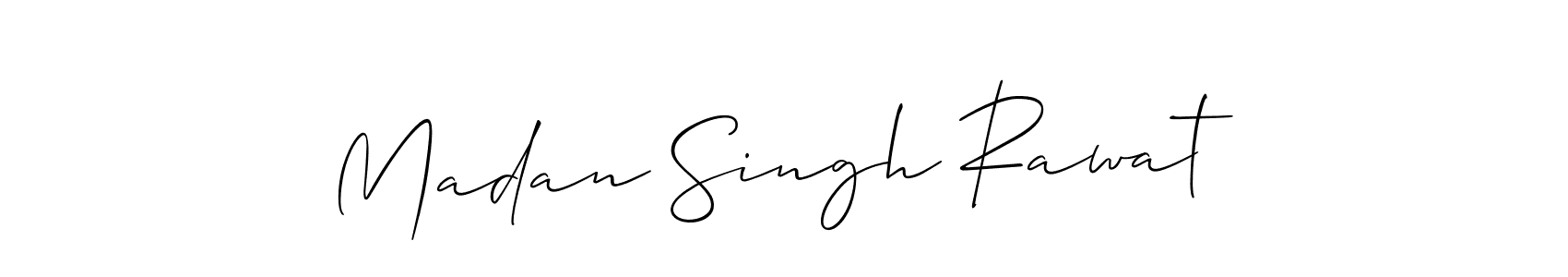 It looks lik you need a new signature style for name Madan Singh Rawat. Design unique handwritten (Allison_Script) signature with our free signature maker in just a few clicks. Madan Singh Rawat signature style 2 images and pictures png