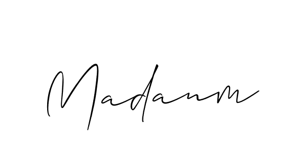 Madanm stylish signature style. Best Handwritten Sign (Allison_Script) for my name. Handwritten Signature Collection Ideas for my name Madanm. Madanm signature style 2 images and pictures png