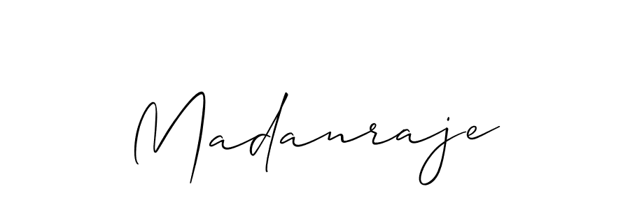 Madanraje stylish signature style. Best Handwritten Sign (Allison_Script) for my name. Handwritten Signature Collection Ideas for my name Madanraje. Madanraje signature style 2 images and pictures png