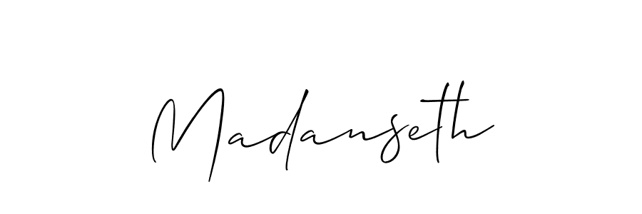 How to Draw Madanseth signature style? Allison_Script is a latest design signature styles for name Madanseth. Madanseth signature style 2 images and pictures png