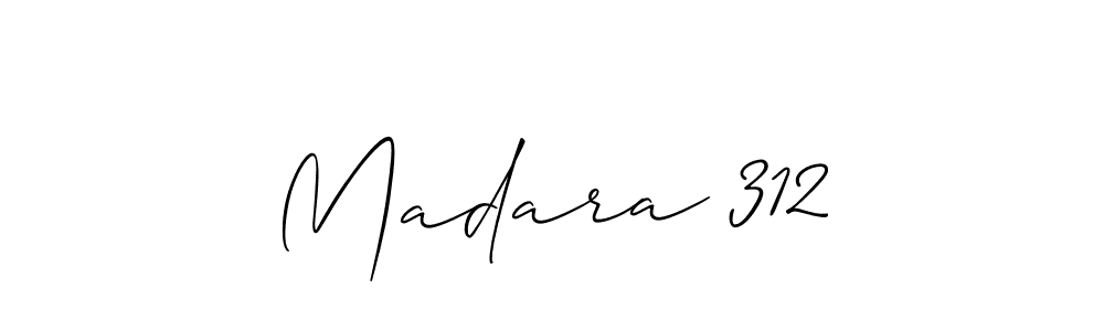Use a signature maker to create a handwritten signature online. With this signature software, you can design (Allison_Script) your own signature for name Madara 312. Madara 312 signature style 2 images and pictures png