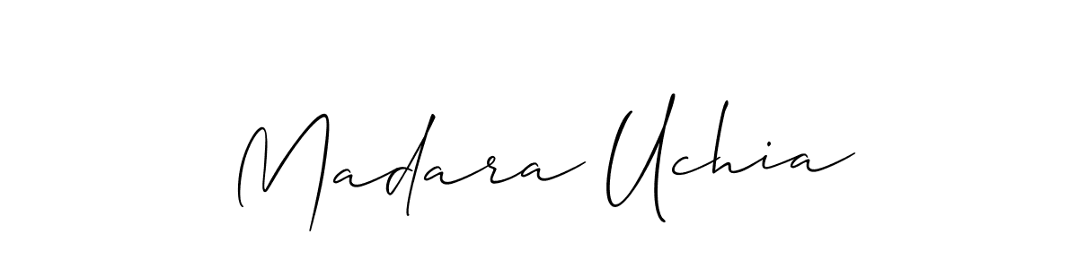 How to make Madara Uchia signature? Allison_Script is a professional autograph style. Create handwritten signature for Madara Uchia name. Madara Uchia signature style 2 images and pictures png