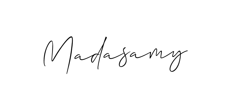 Madasamy stylish signature style. Best Handwritten Sign (Allison_Script) for my name. Handwritten Signature Collection Ideas for my name Madasamy. Madasamy signature style 2 images and pictures png