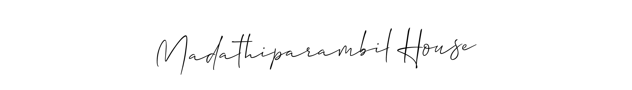 Also You can easily find your signature by using the search form. We will create Madathiparambil House name handwritten signature images for you free of cost using Allison_Script sign style. Madathiparambil House signature style 2 images and pictures png