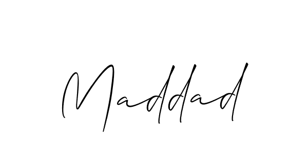 How to make Maddad signature? Allison_Script is a professional autograph style. Create handwritten signature for Maddad name. Maddad signature style 2 images and pictures png