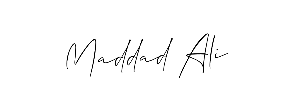 How to Draw Maddad Ali signature style? Allison_Script is a latest design signature styles for name Maddad Ali. Maddad Ali signature style 2 images and pictures png