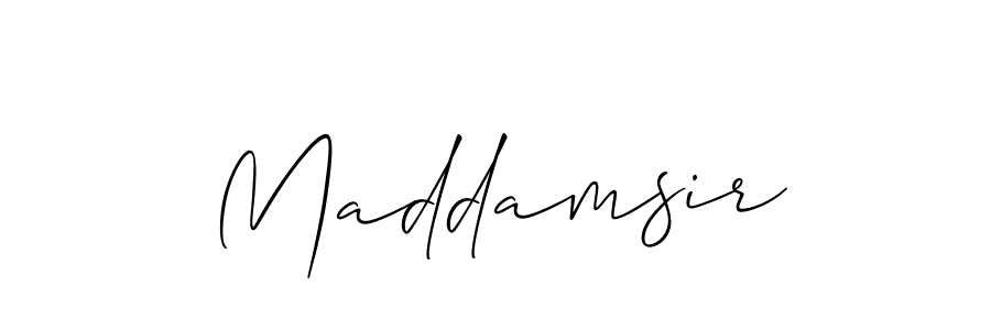 Similarly Allison_Script is the best handwritten signature design. Signature creator online .You can use it as an online autograph creator for name Maddamsir. Maddamsir signature style 2 images and pictures png