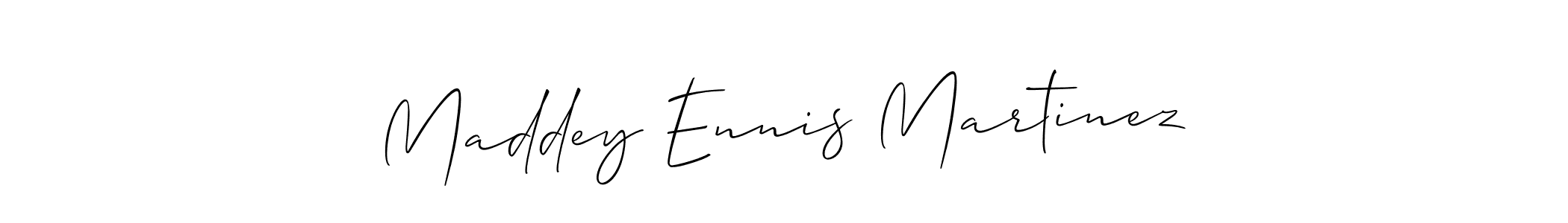 if you are searching for the best signature style for your name Maddey Ennis Martinez. so please give up your signature search. here we have designed multiple signature styles  using Allison_Script. Maddey Ennis Martinez signature style 2 images and pictures png