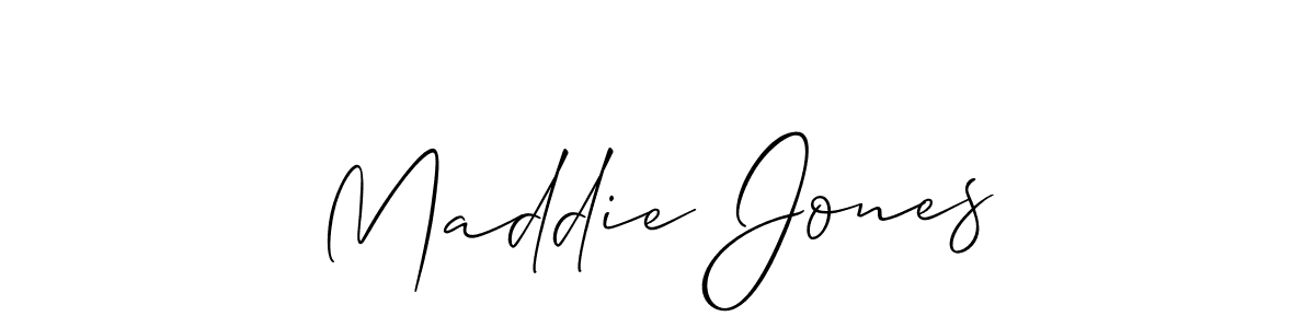 It looks lik you need a new signature style for name Maddie Jones. Design unique handwritten (Allison_Script) signature with our free signature maker in just a few clicks. Maddie Jones signature style 2 images and pictures png