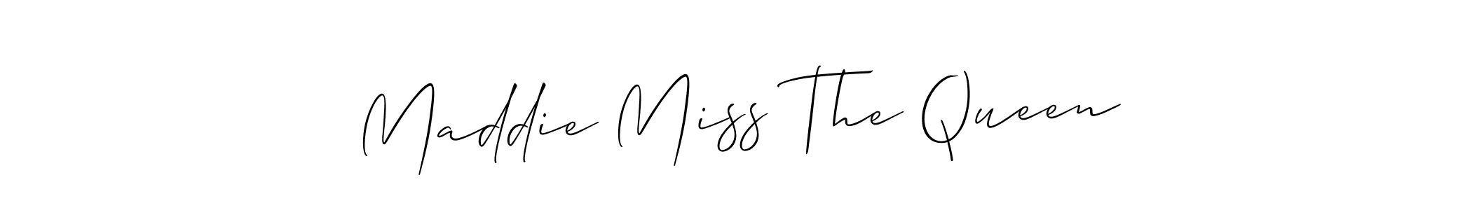 You should practise on your own different ways (Allison_Script) to write your name (Maddie Miss The Queen) in signature. don't let someone else do it for you. Maddie Miss The Queen signature style 2 images and pictures png