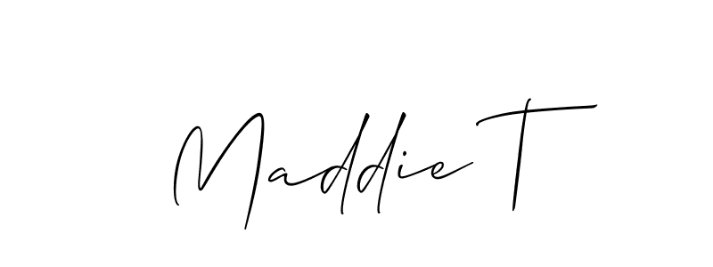 Make a beautiful signature design for name Maddie T. Use this online signature maker to create a handwritten signature for free. Maddie T signature style 2 images and pictures png