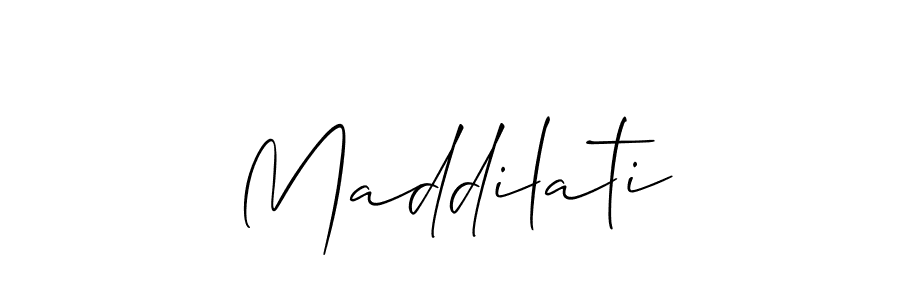 Allison_Script is a professional signature style that is perfect for those who want to add a touch of class to their signature. It is also a great choice for those who want to make their signature more unique. Get Maddilati name to fancy signature for free. Maddilati signature style 2 images and pictures png