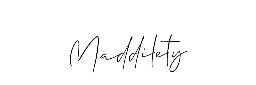 Also You can easily find your signature by using the search form. We will create Maddilety name handwritten signature images for you free of cost using Allison_Script sign style. Maddilety signature style 2 images and pictures png