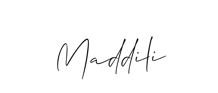 It looks lik you need a new signature style for name Maddili. Design unique handwritten (Allison_Script) signature with our free signature maker in just a few clicks. Maddili signature style 2 images and pictures png